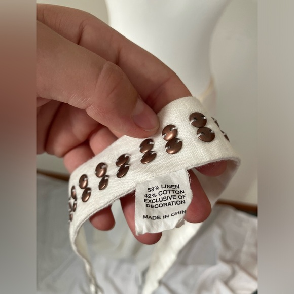 Vintage Old Navy linen & cotton maxi skirt 90s Y2K coastal - Picture 9 of 9